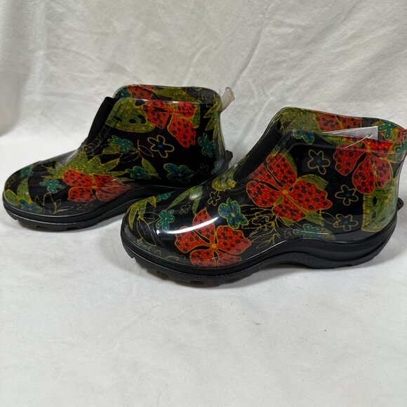 Sloggers Lovely Short Waterproof Rain Boots - Mid Summer Black - Picture 2 of 4